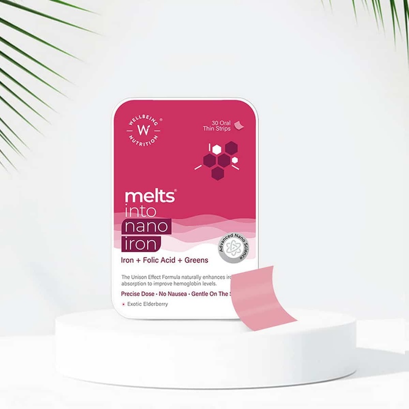 Wellbeing Nutrition Melts Nano Iron (30 Strips Per Pack)