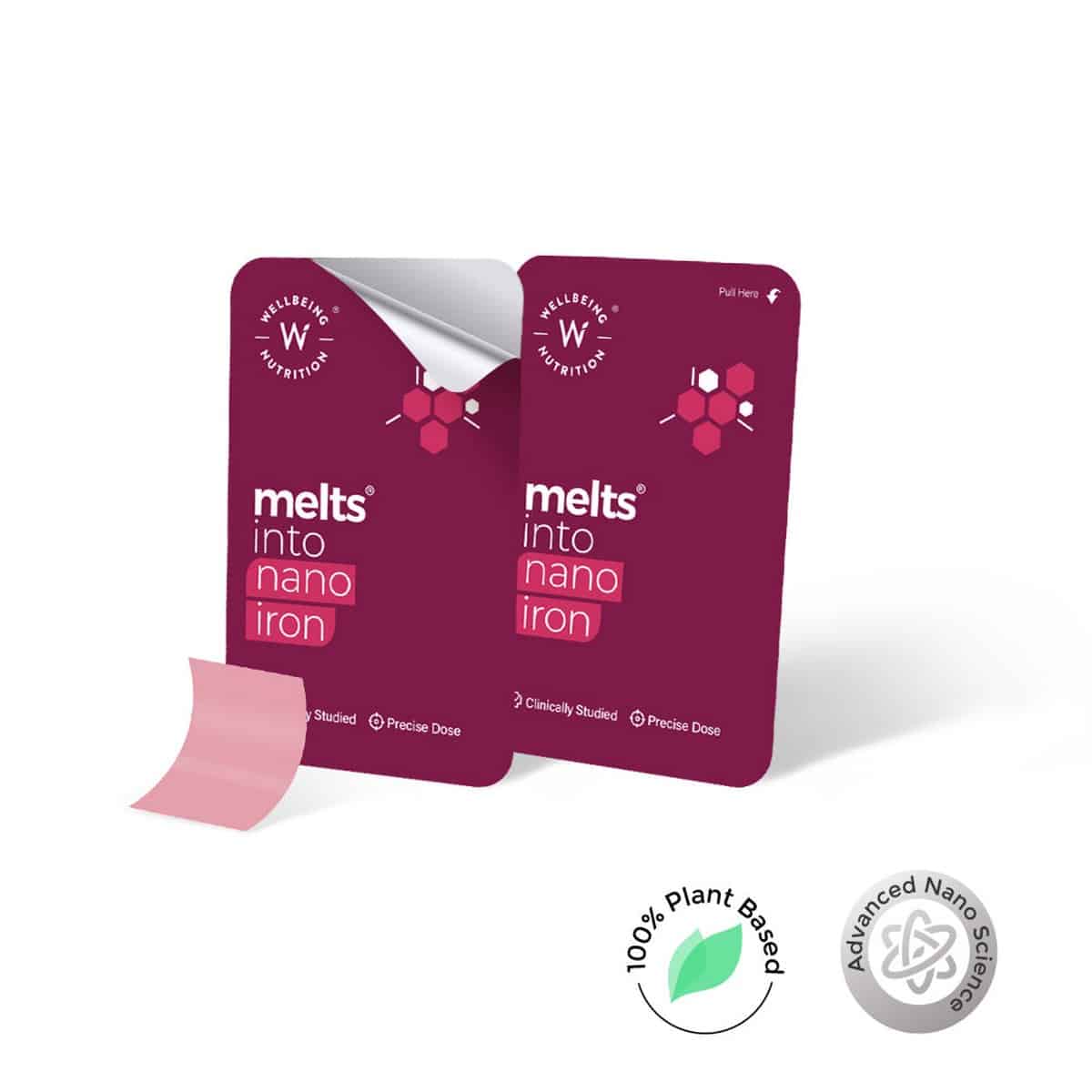 Wellbeing Nutrition Melts Nano Iron (30 Strips Per Pack)