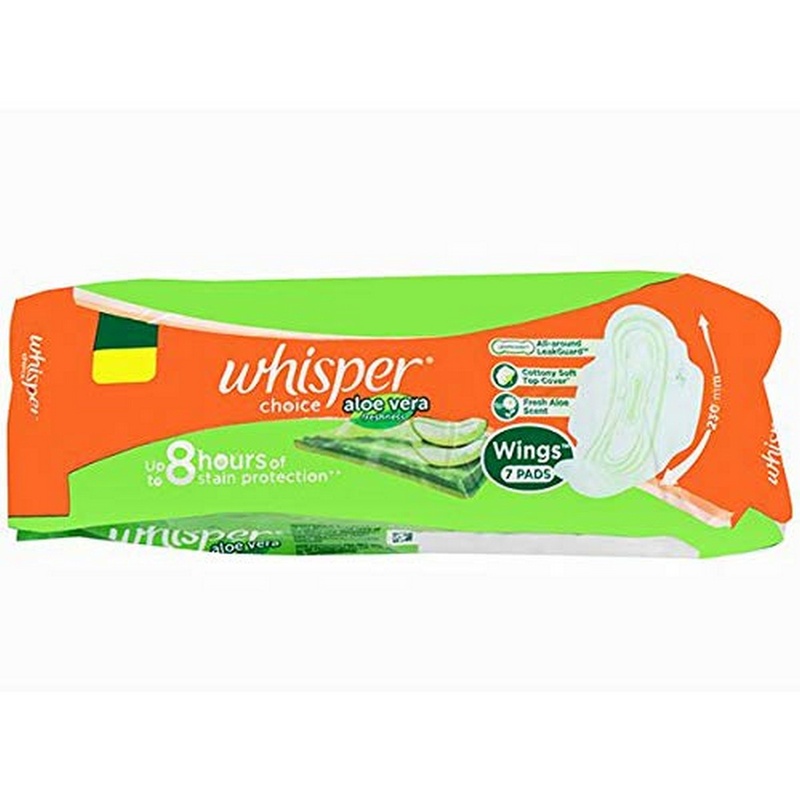 Whisper Choice Aloe Vera Freshness Wings - 7 Pads