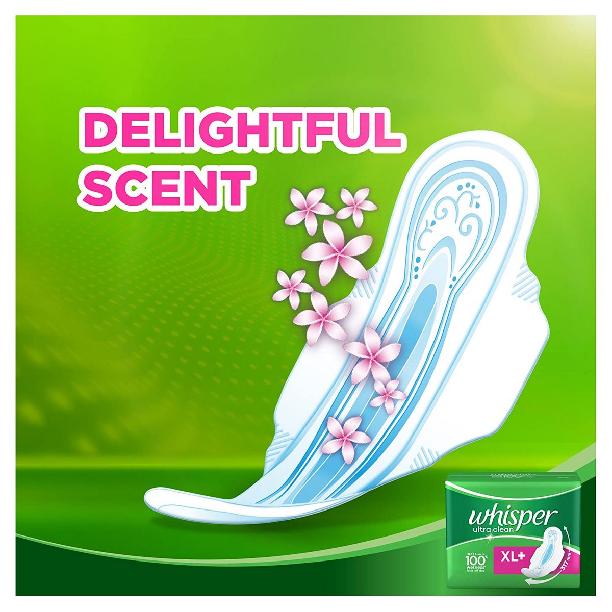 Whisper Ultra Sanitary Pads XL Plus wings (7 Count)