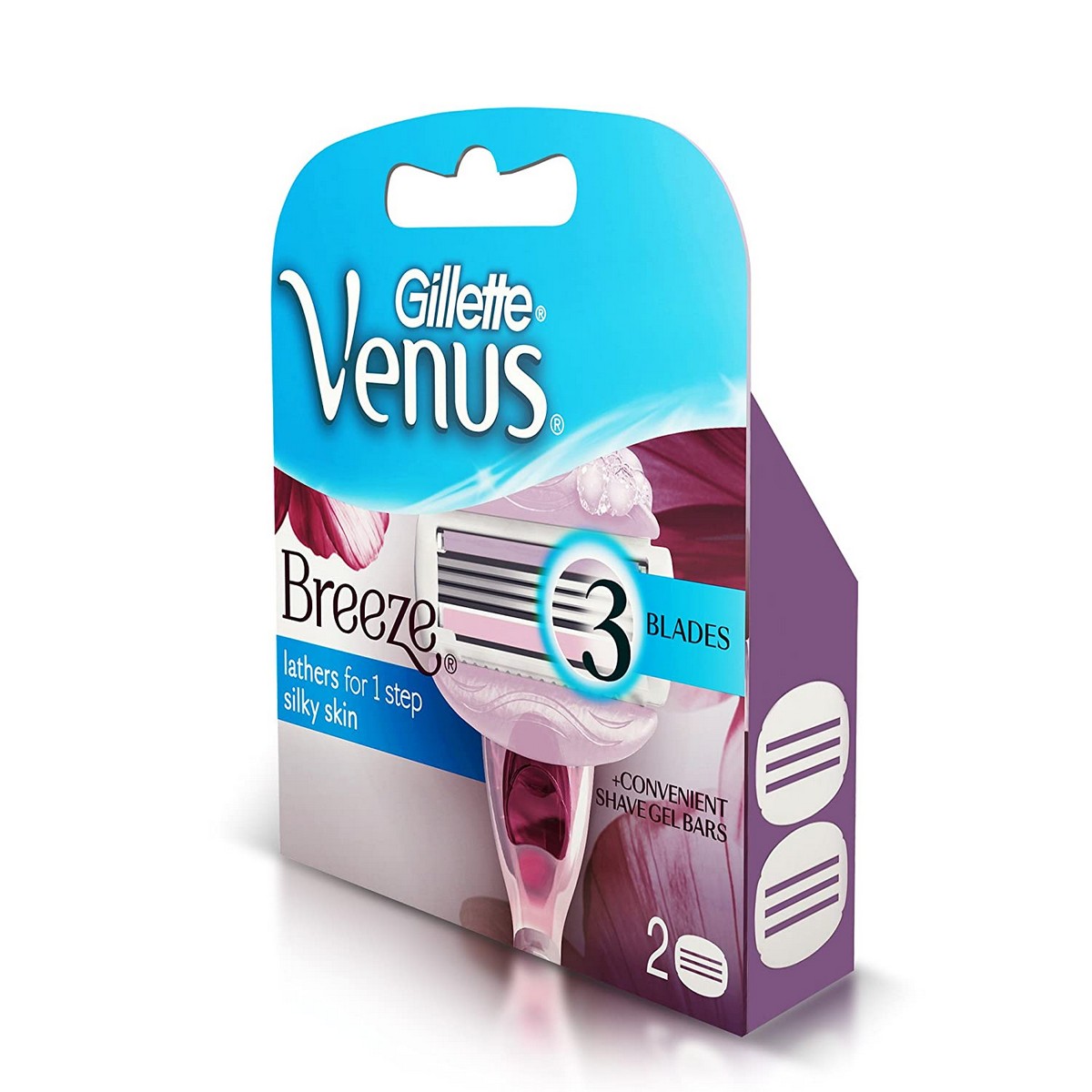Whisper Ultra Soft Sanitary Pads - 30 Pieces (XL Plus) & Venus Breeze Razor Blades - 2 Pieces Combo