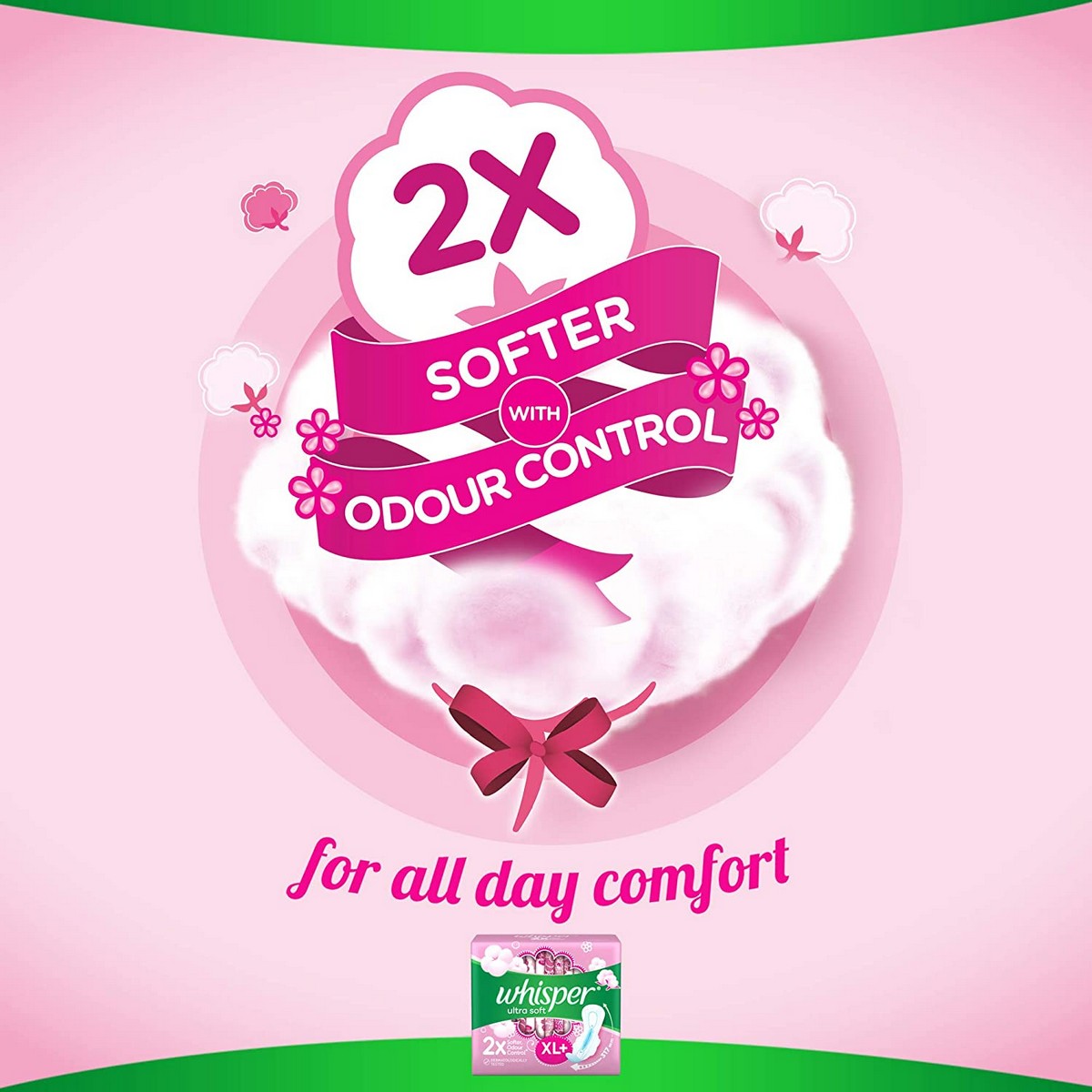 Whisper Ultra Soft XL+ Sanitary Pads For Women (30 Napkins)