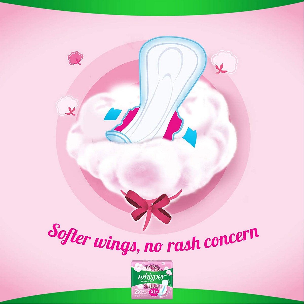 Whisper Ultra Soft XL+ Sanitary Pads For Women (30 Napkins)