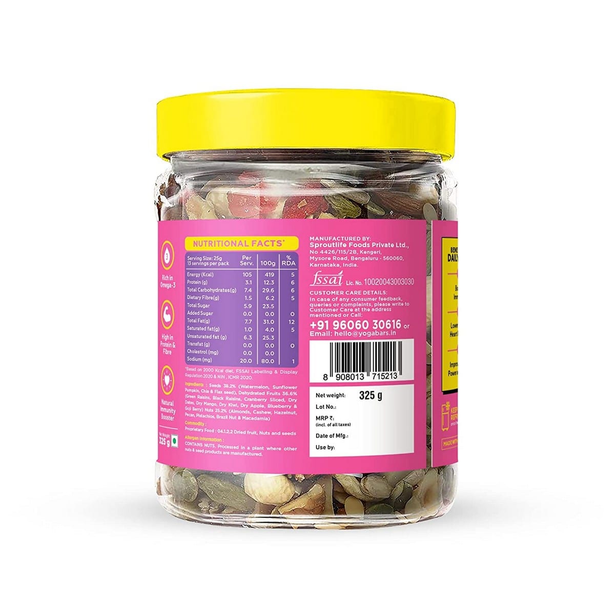 Yogabar Daily Dose Trail Mix (325 gm)