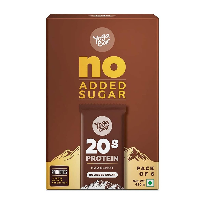 Yogabar Hazelnuts Protein Bars (Pack Of 6)