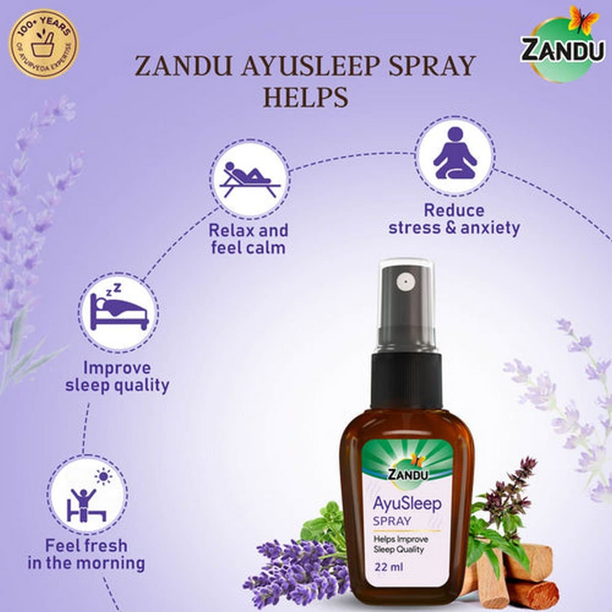 Zandu Ayusleep Spray (22 ml)