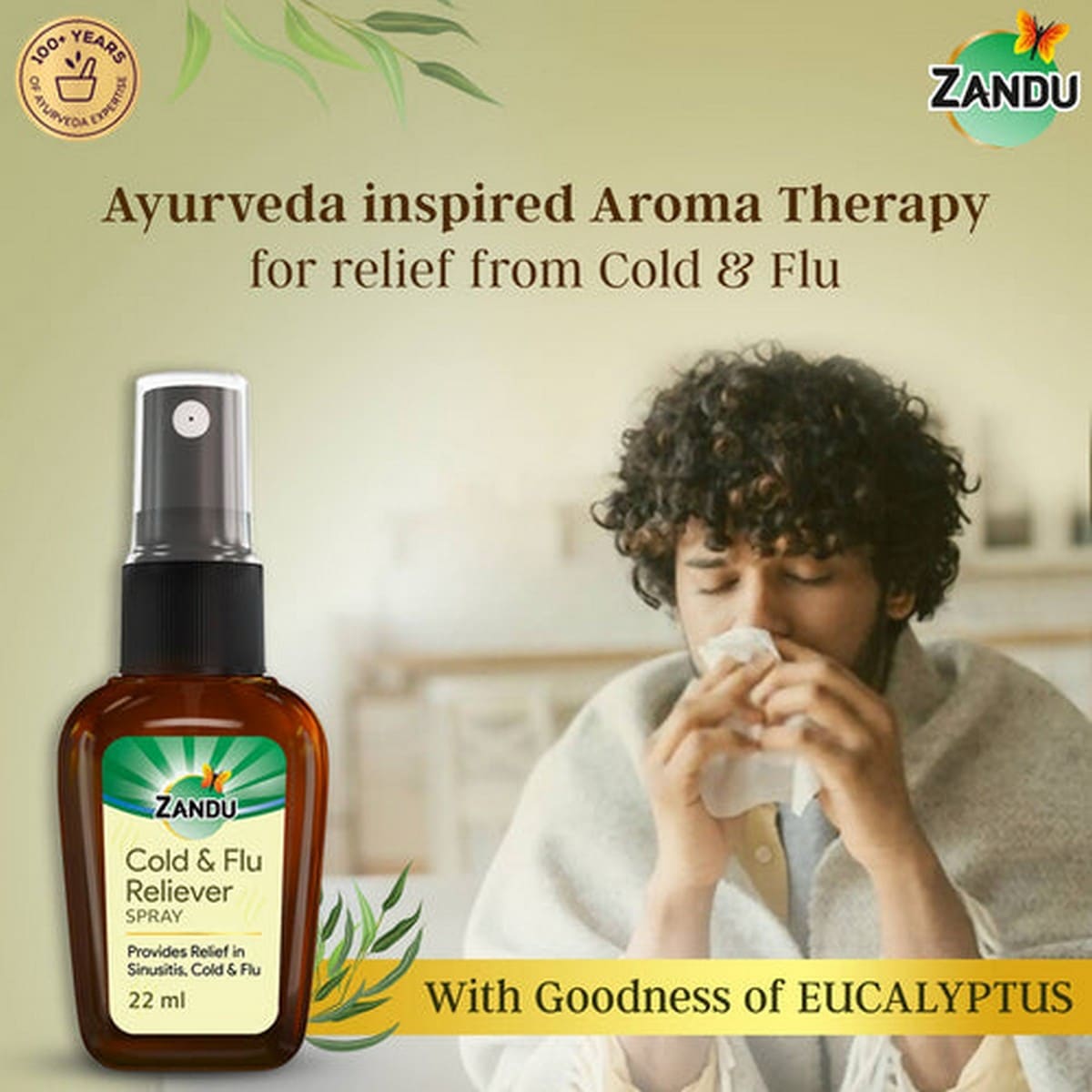 Zandu Cold & Flu Reliever Spray (22 ml)