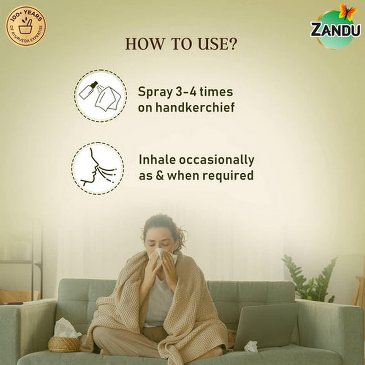 Zandu Cold & Flu Reliever Spray (22 ml)