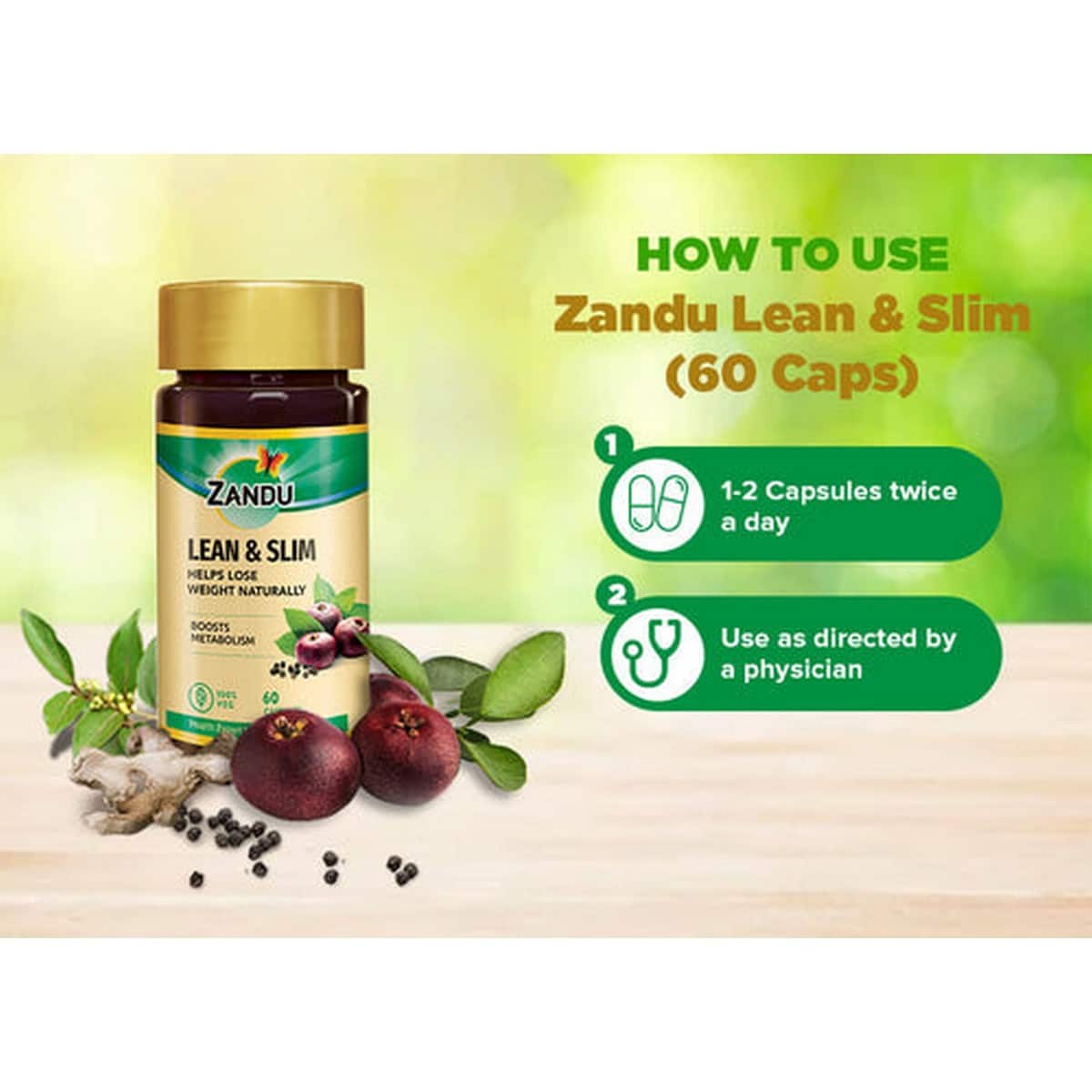 Zandu Lean & Slim (60 Caps)