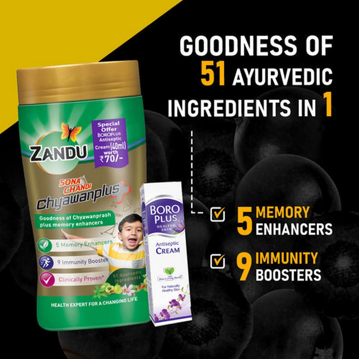 Zandu Sonachandi Chyawanplus, Pack of 2 (900 gm Each)