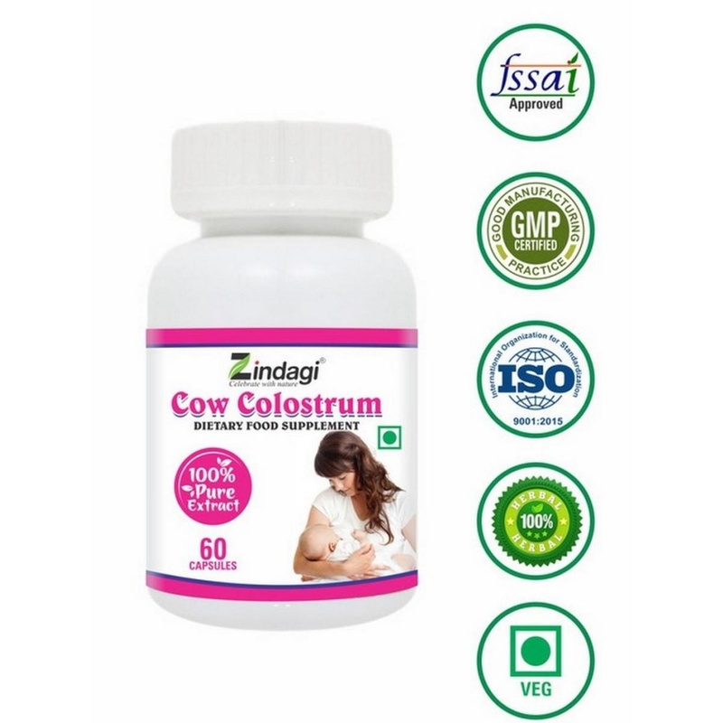 Zindagi Cow Colostrum Extract Capsules (60 Capsules)